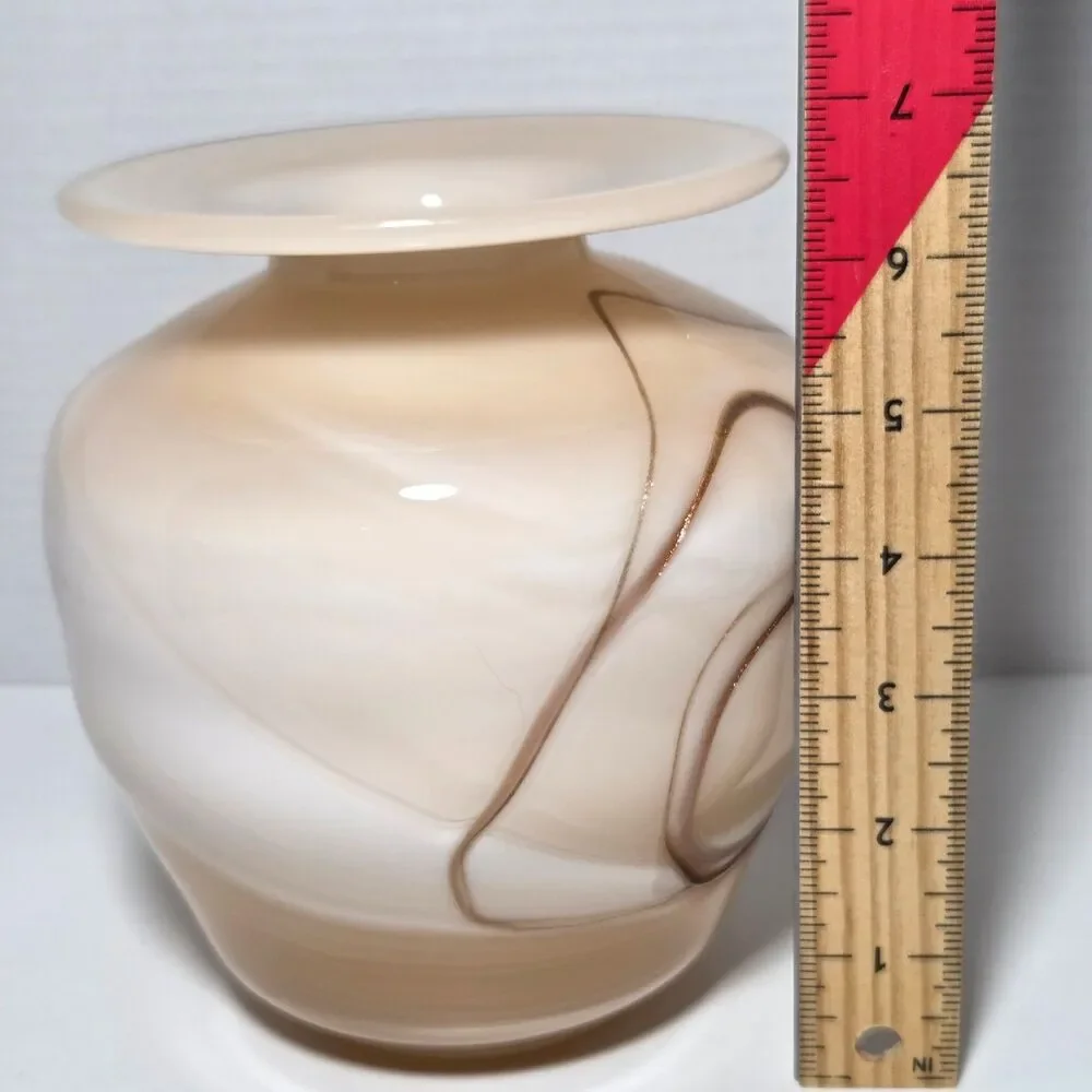 Vtg Les Verriers de Maure-Vieil Vase Bob Le Bleis French Art Glass Hand Blown